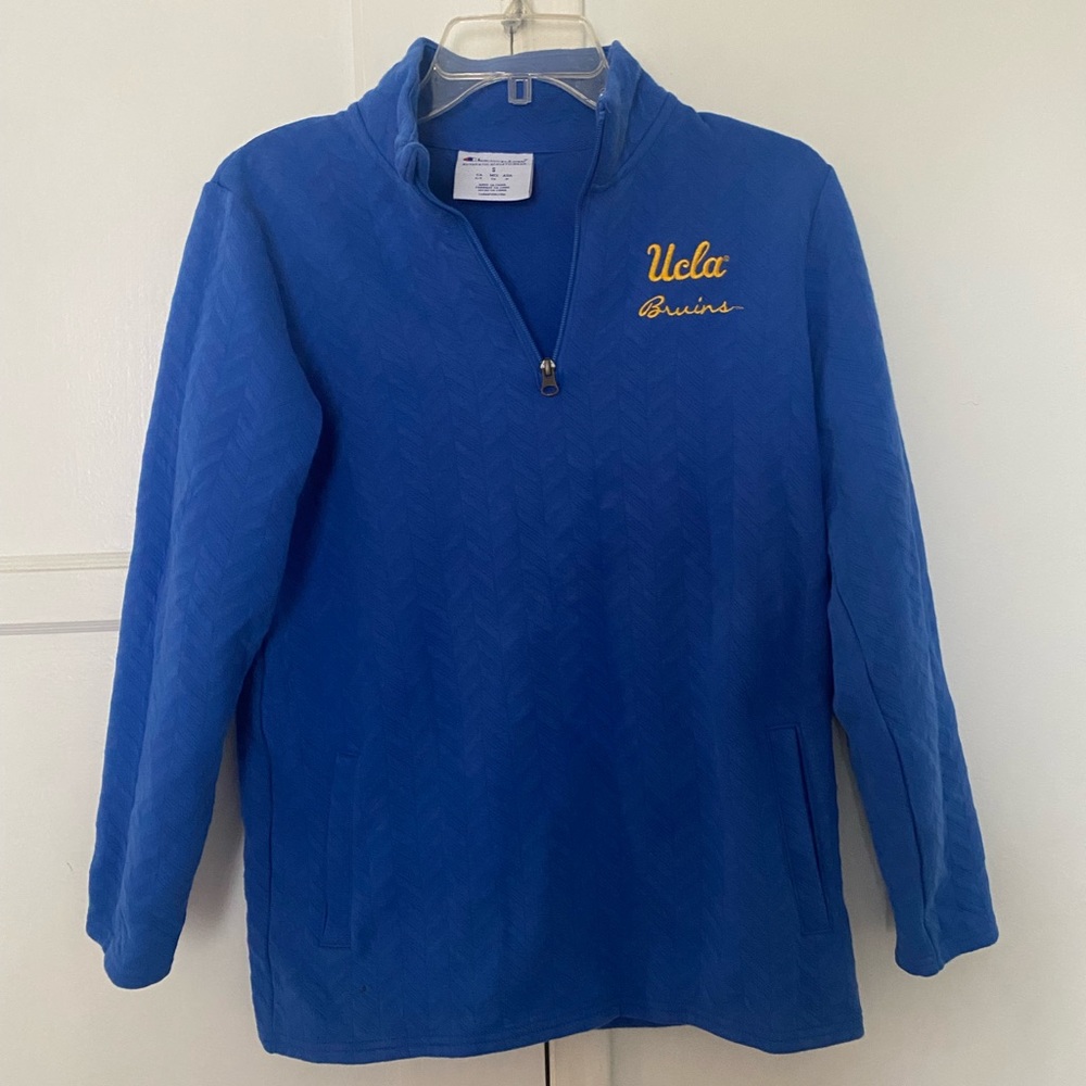 UCLA quarter zip sweater